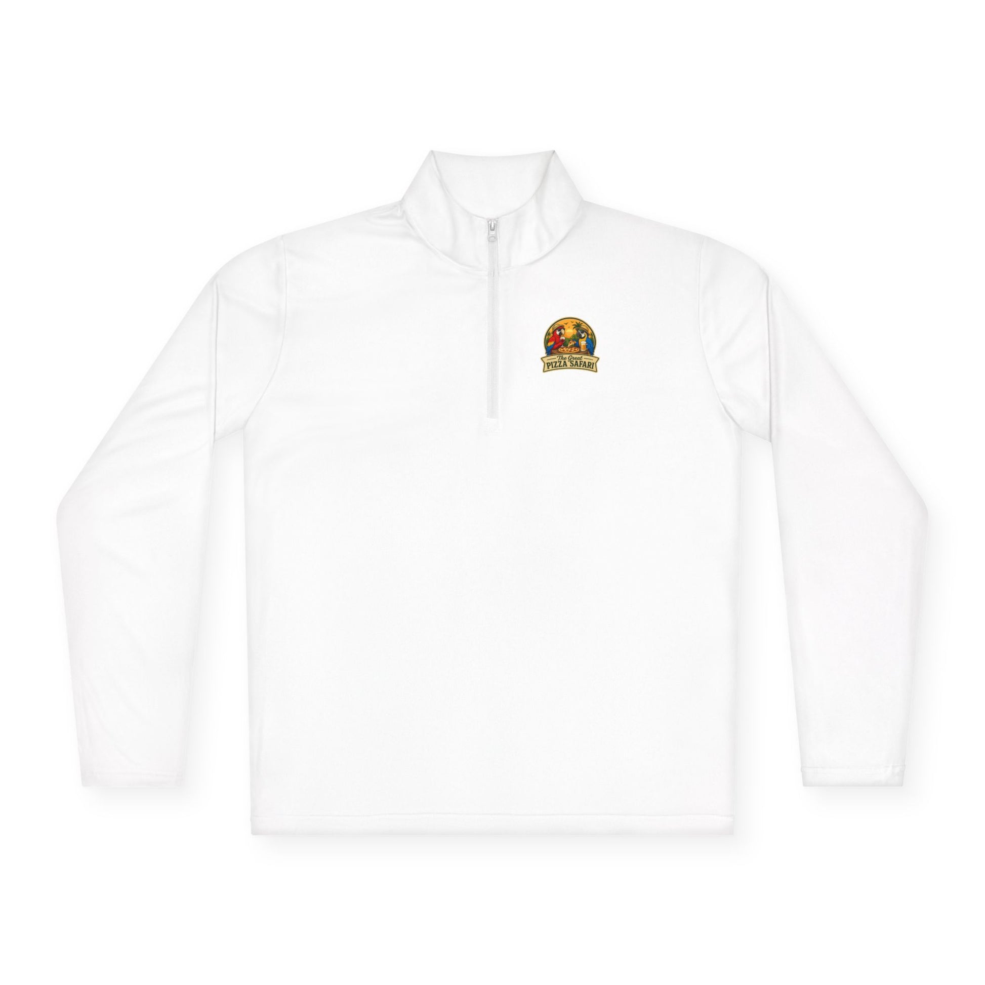 Quarter-Zip Pullover — The Great Pizza Safari Logo Pullover