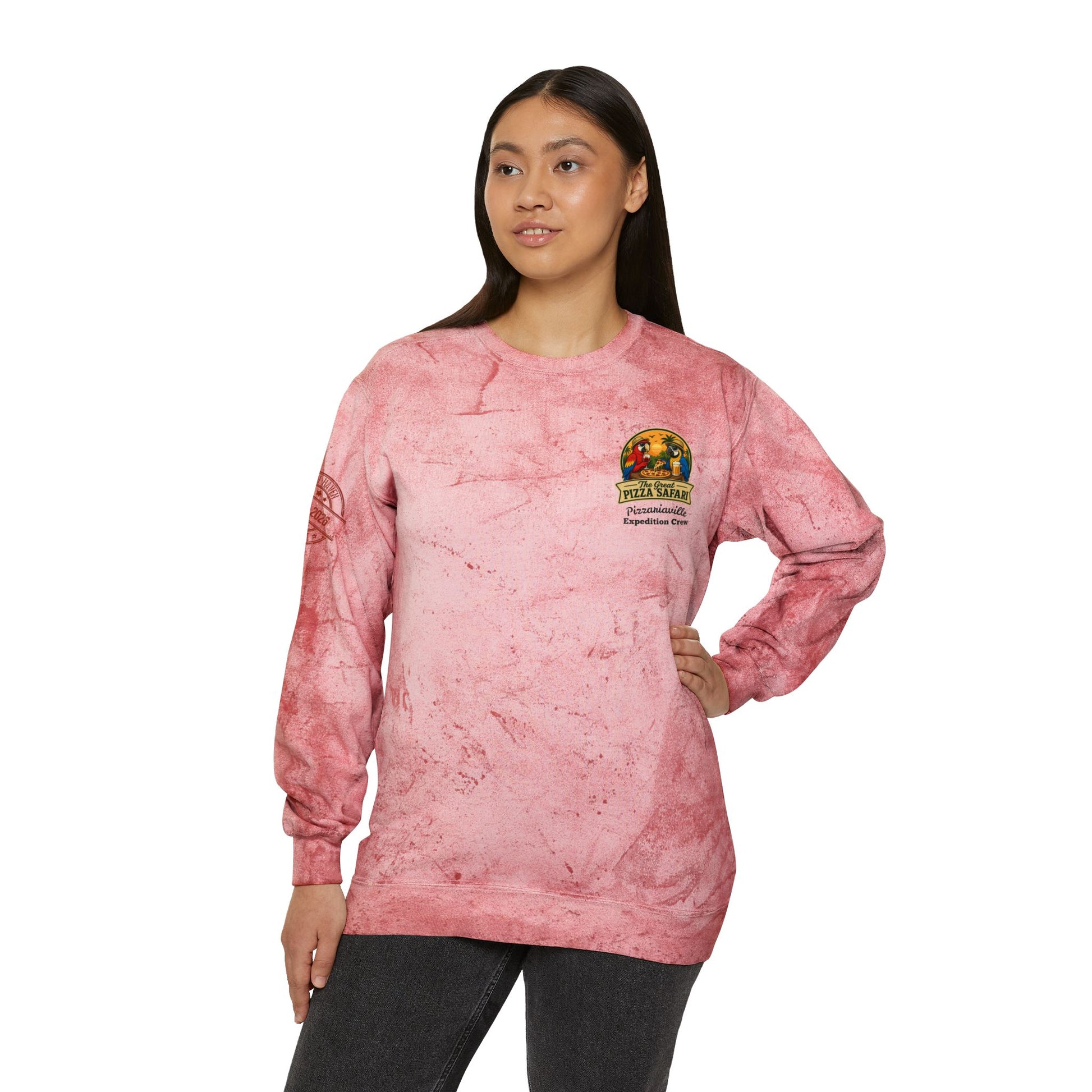 Tie-Dye Crewneck Sweatshirt — the Great Pizza Safari