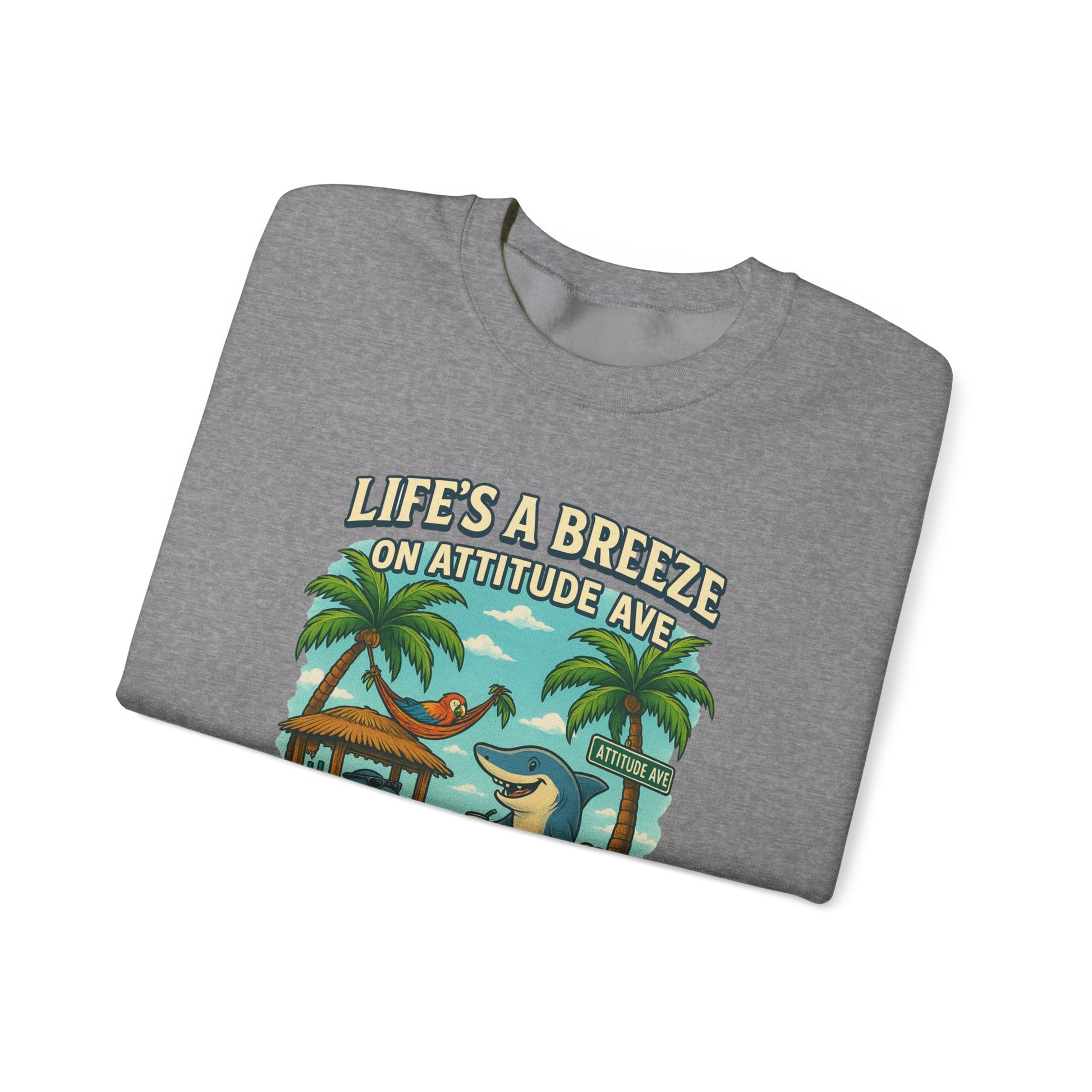 Attitude Ave Crewneck Sweatshirt - Jimmy Buffet Style