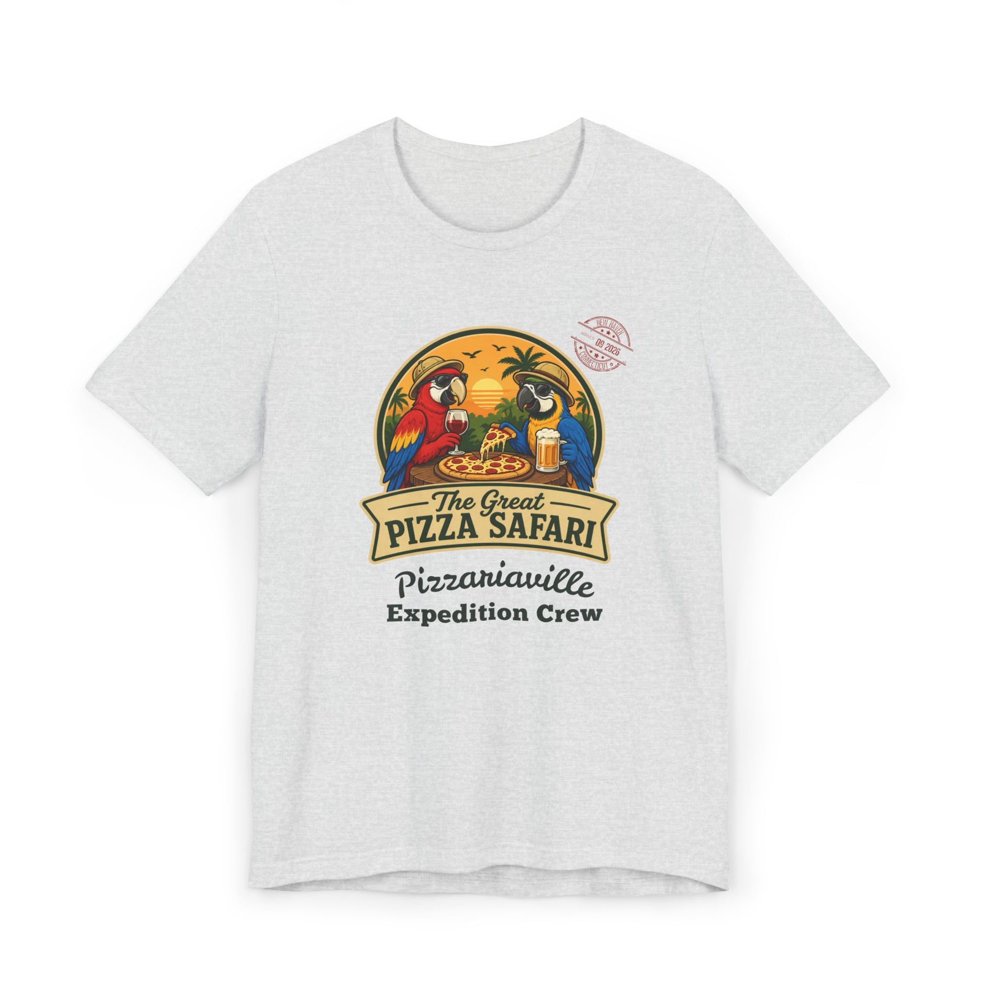 Pizza Safari T‑Shirt —Expedition Crew Vintage Design