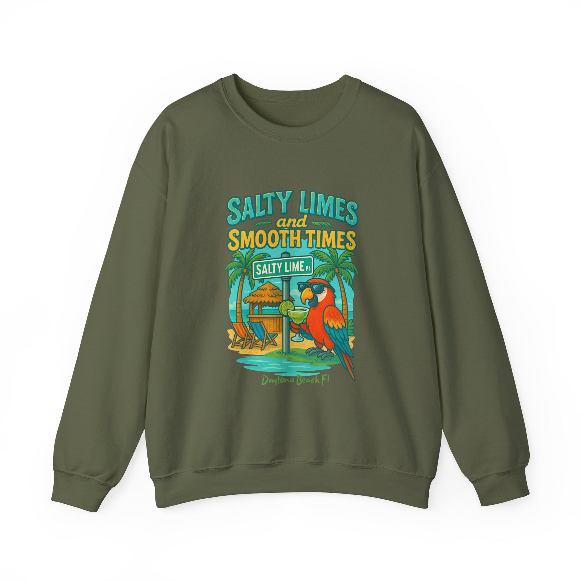 Salty Lime  Place  Crewneck Sweatshirt - Jimmy Buffet Style