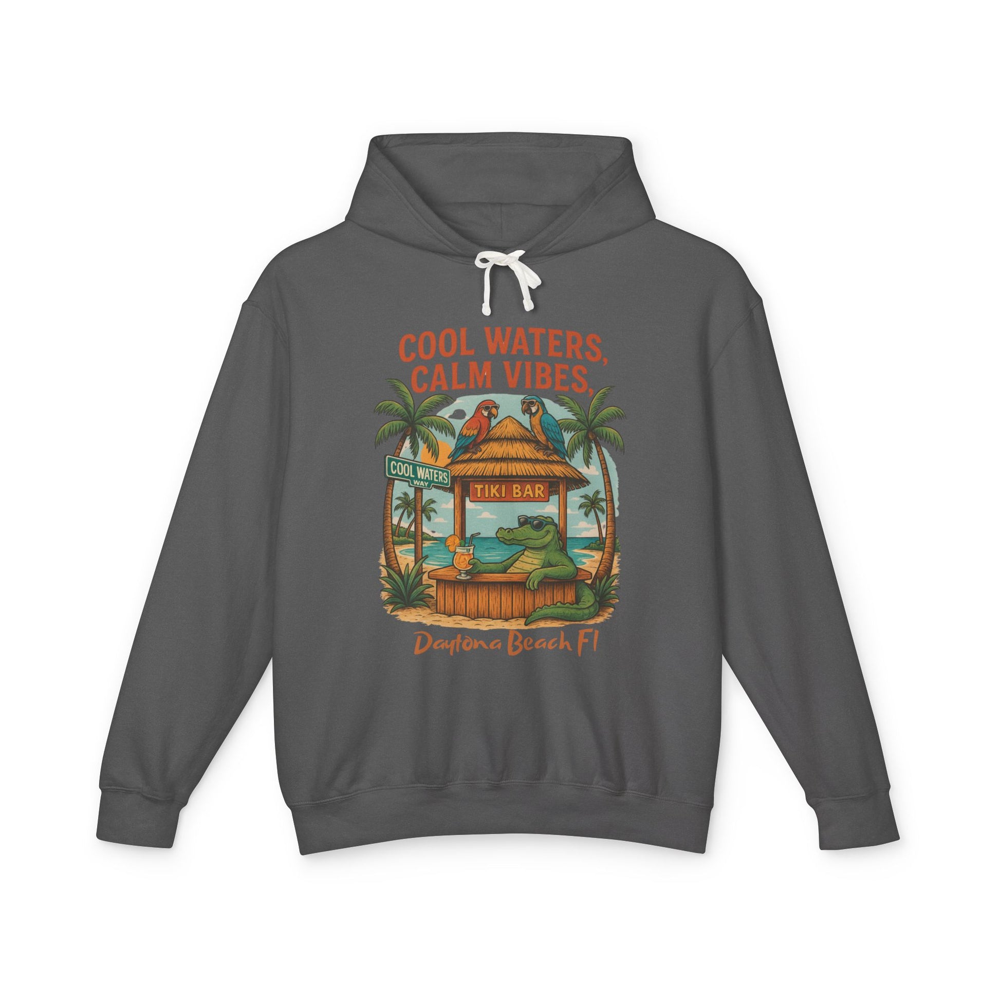 Cool Waters Way Lightweight Comfort Colors Hoodie - Jimmy Buffet Style