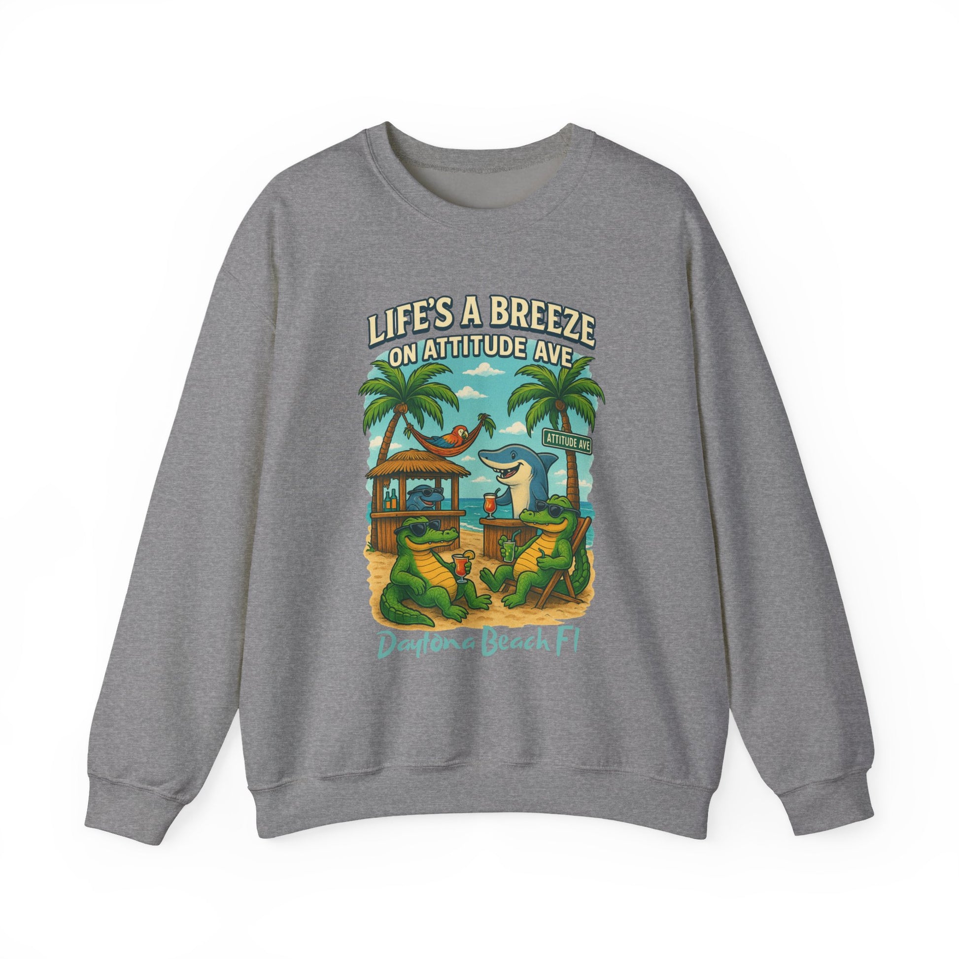 Attitude Ave Crewneck Sweatshirt - Jimmy Buffet Style