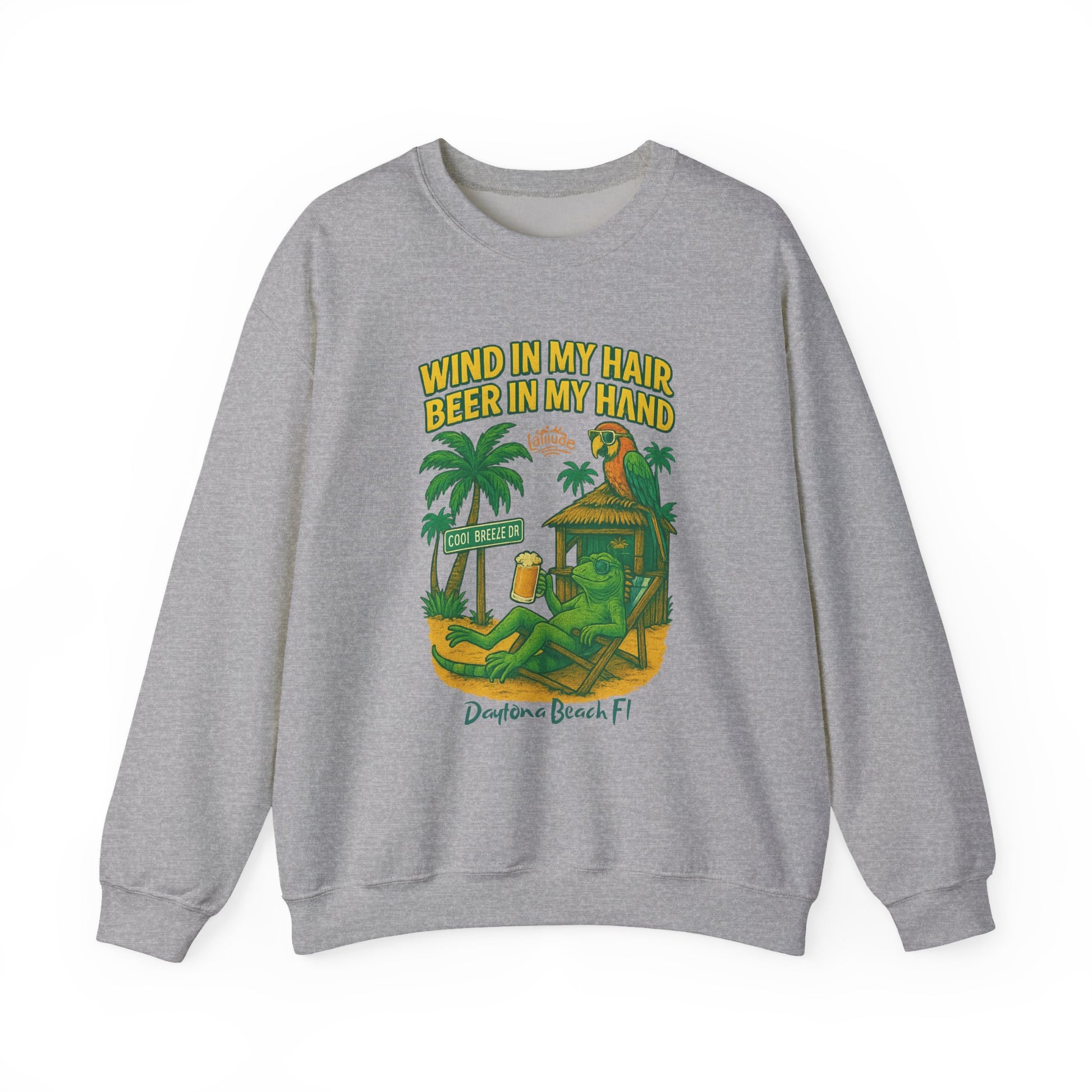 Cool Breeze  Crewneck Sweatshirt - Jimmy Buffet Style
