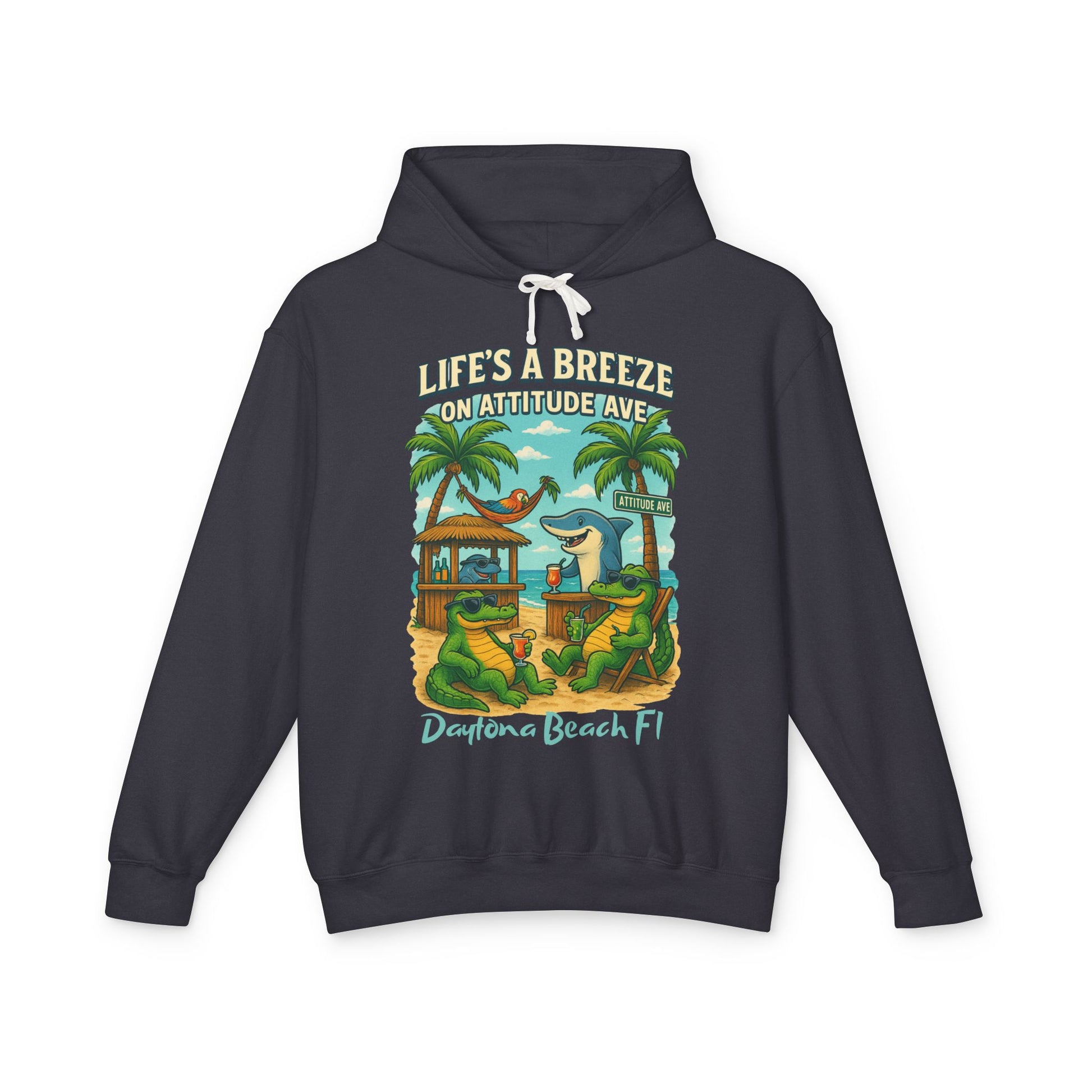 Attitude Ave Lightweight Comfort Colors Hoodie - Jimmy Buffet Style