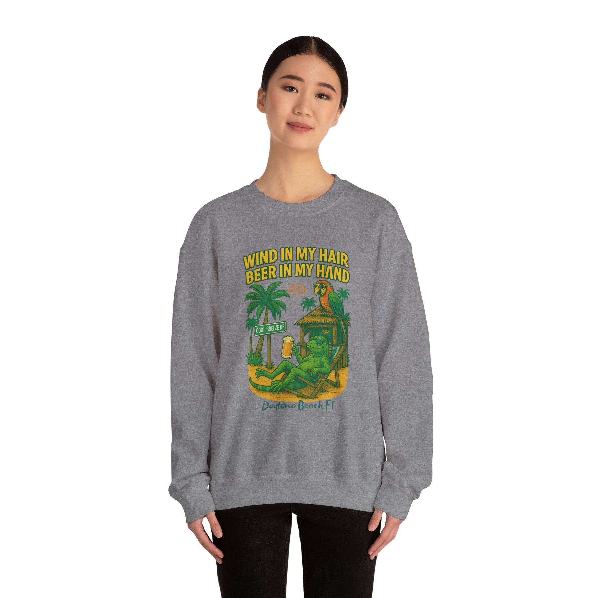 Cool Breeze  Crewneck Sweatshirt - Jimmy Buffet Style