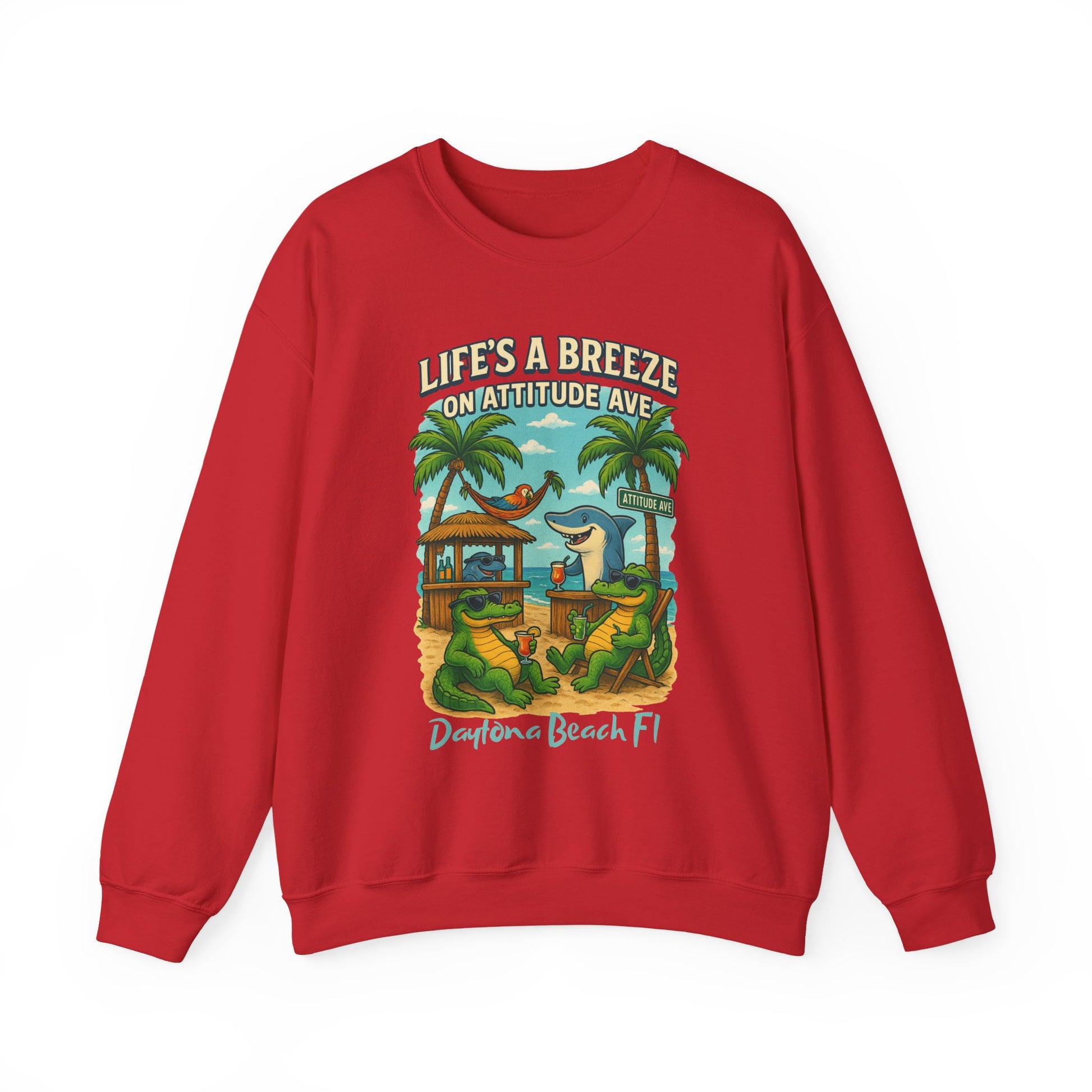 Attitude Ave Crewneck Sweatshirt - Jimmy Buffet Style
