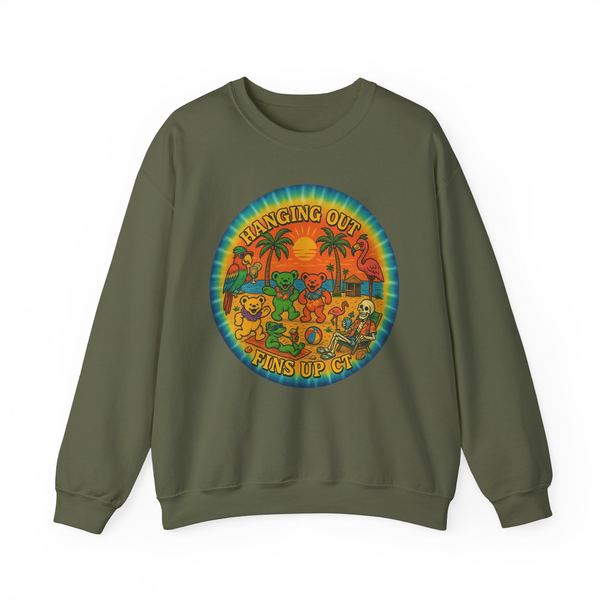 Fins up ct  Crewneck Sweatshirt - Jimmy Buffet Style