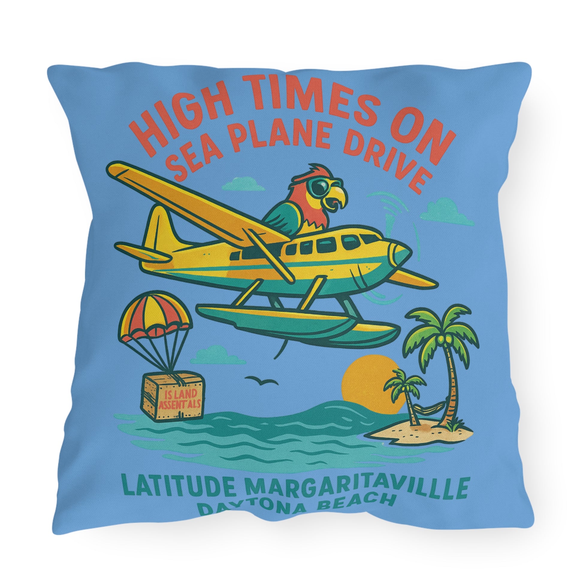 Latitude Margaritaville Tropical Outdoor Pillow for  Sea plane dr gifts latitude House Cushion for Summer Patio Accent Fun Outdoor  Decor