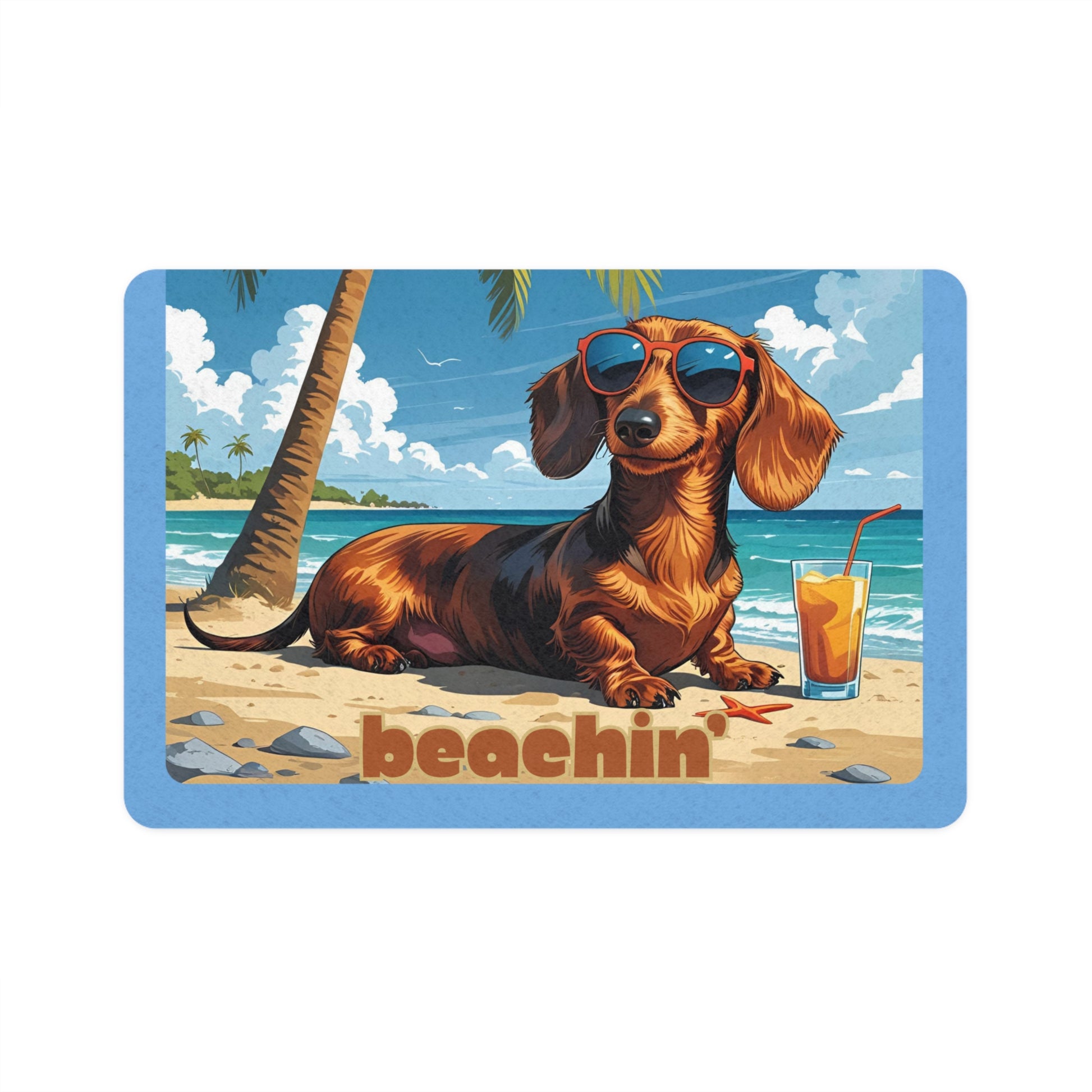 Dog Food Mat, Beachin Pet Feeding Mat