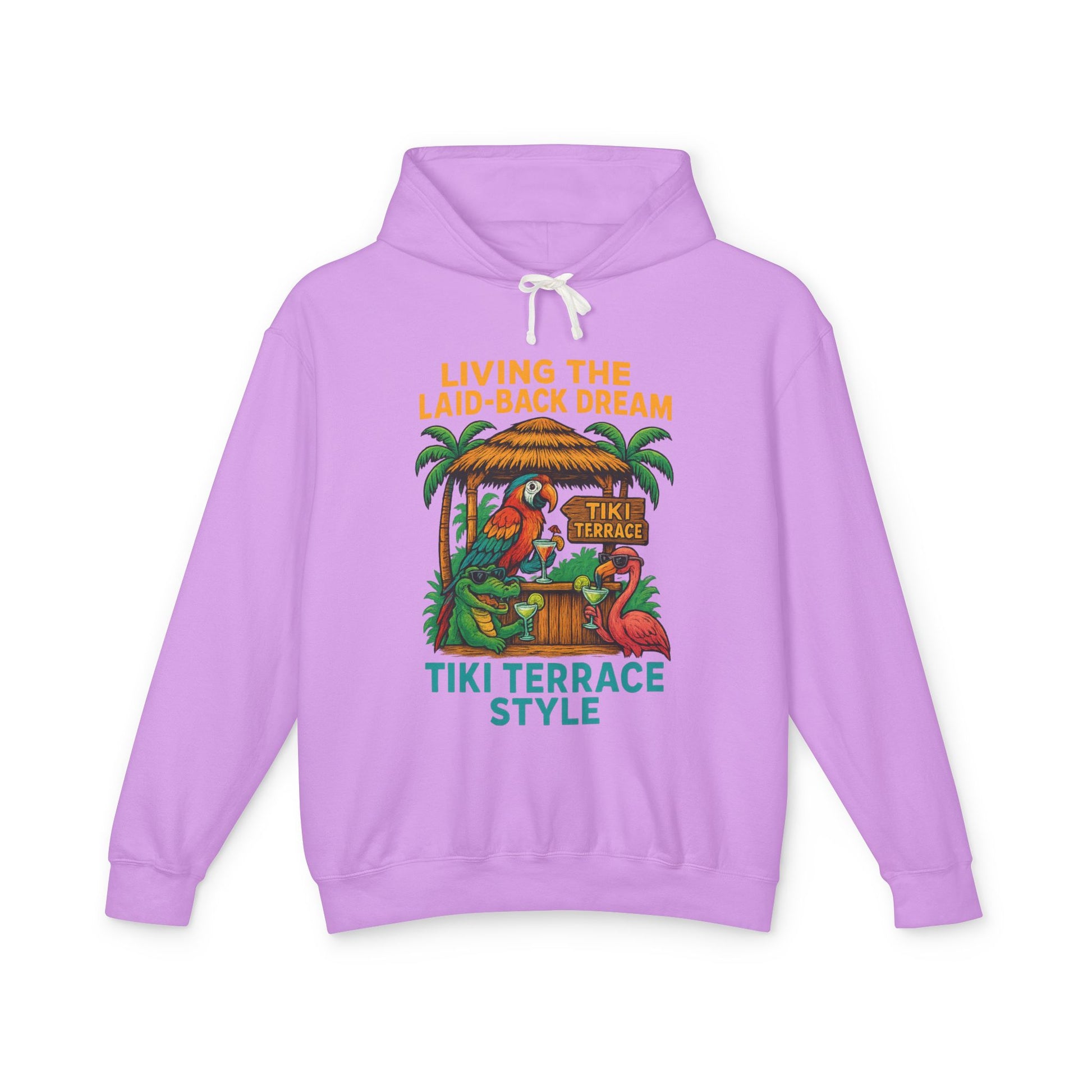 Tiki Terrace Lightweight Comfort Colors Hoodie - Jimmy Buffet Style