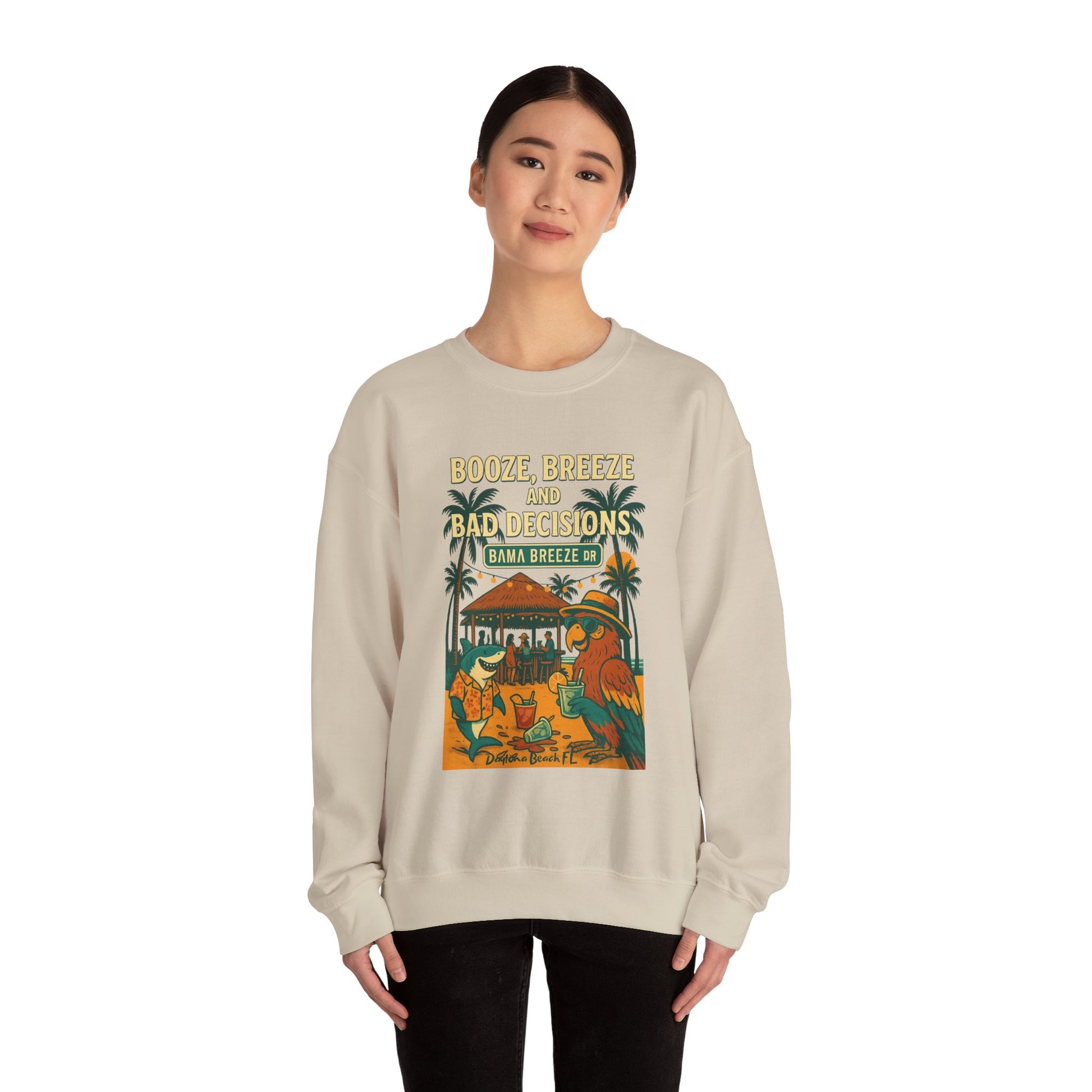 Bam Breeze dr   Crewneck Sweatshirt - Jimmy Buffet Style