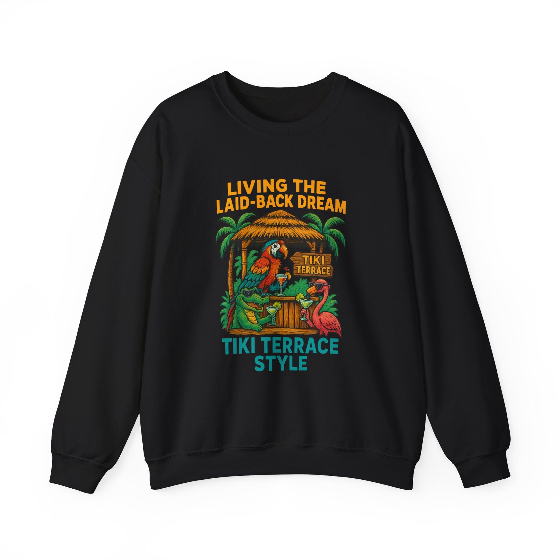 Tiki Terrace  Crewneck Sweatshirt - Jimmy Buffet Style