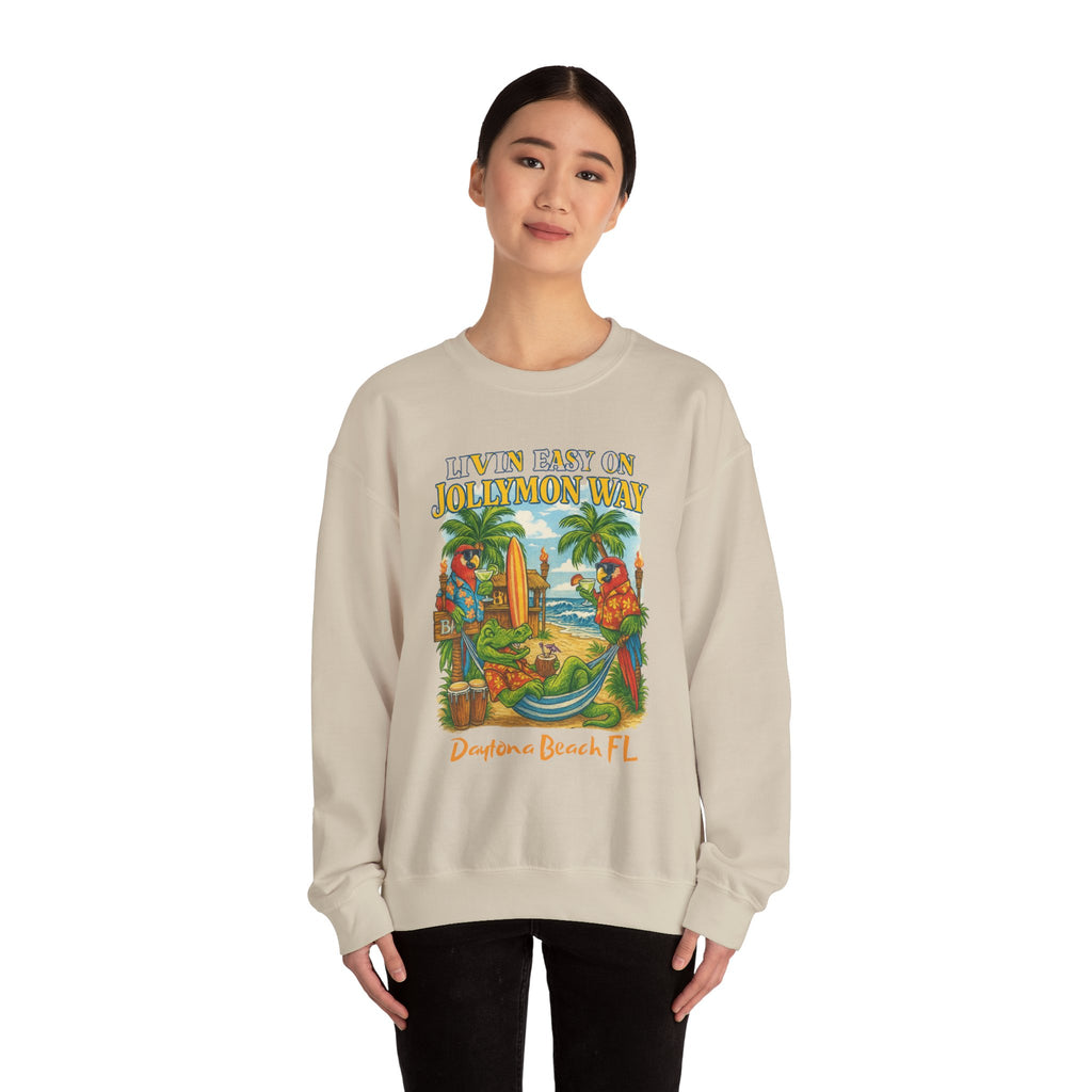 Jollymon Way   Crewneck Sweatshirt - Jimmy Buffet Style