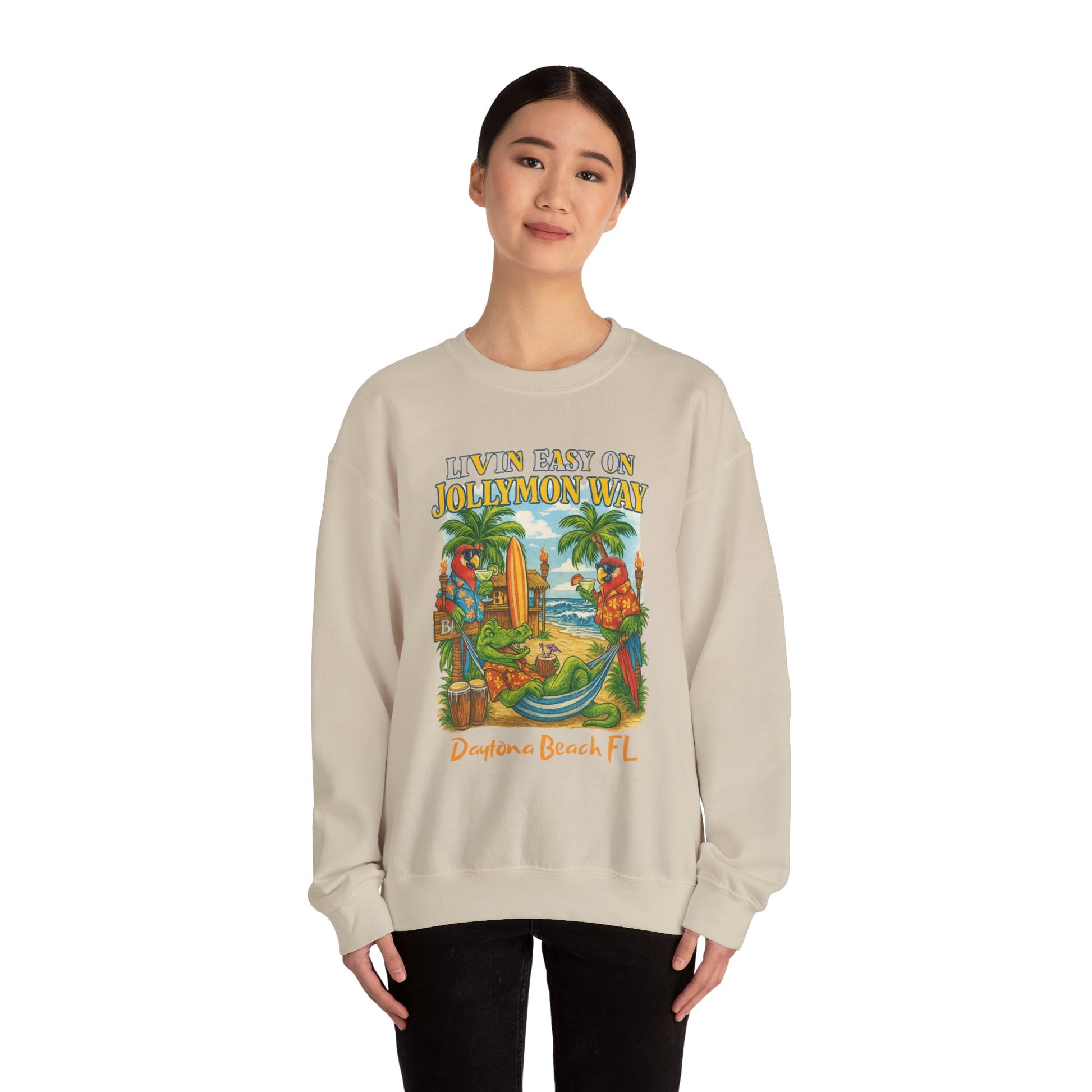 Jollymon Way   Crewneck Sweatshirt - Jimmy Buffet Style