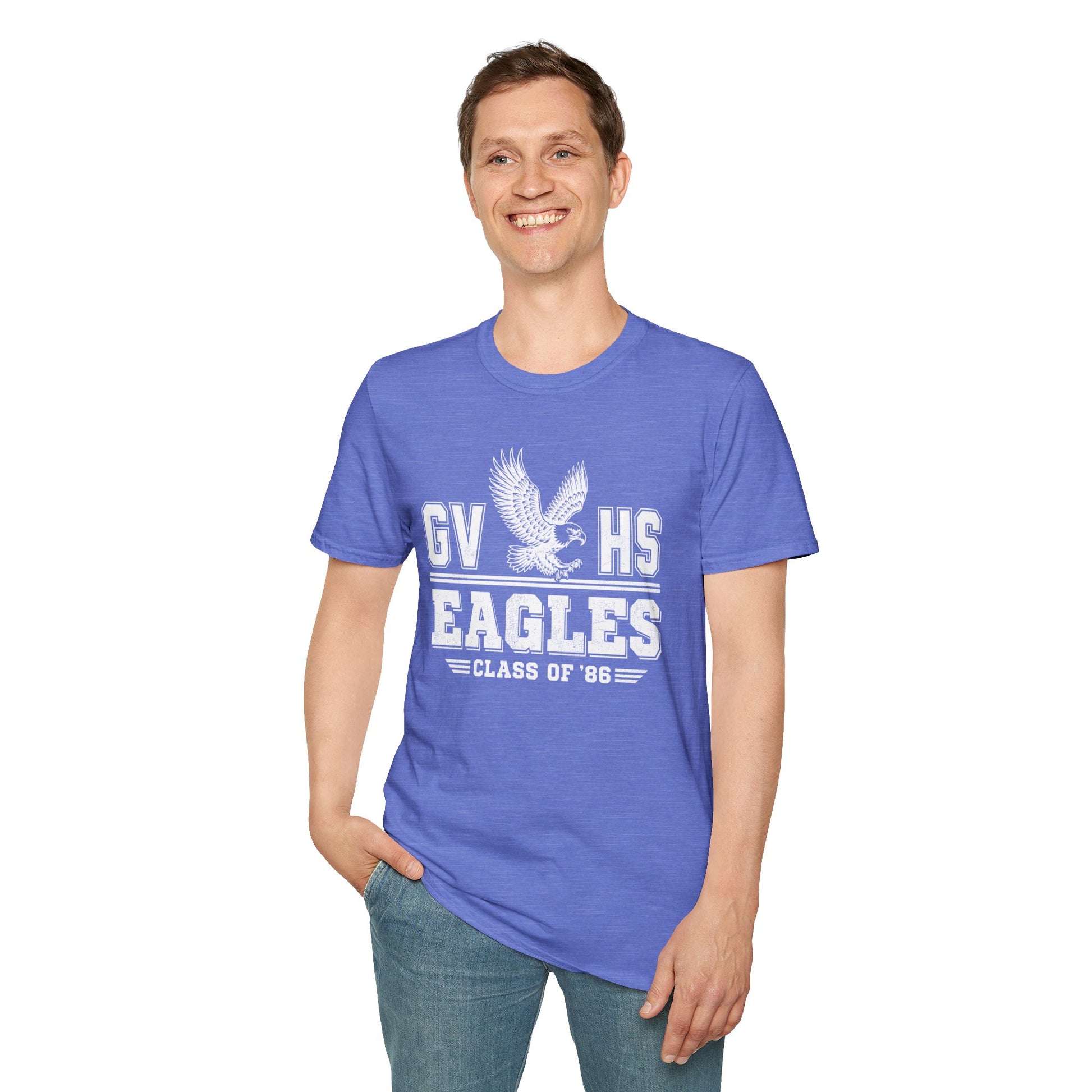 GVHS Eagles Vintage Eagle Logo T-Shirt | Class of '86 School Spirit